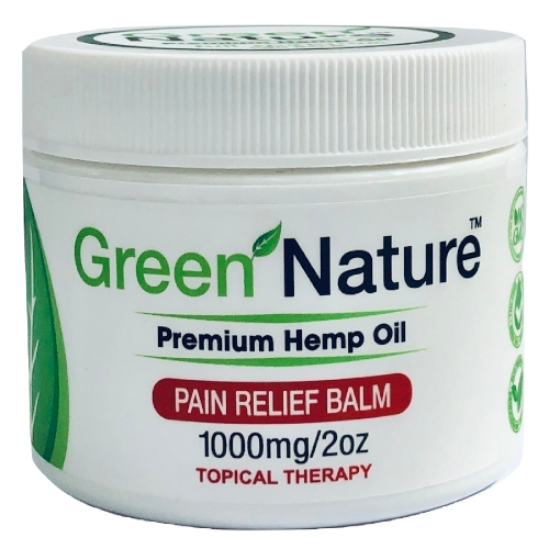 Green Nature - Pain Relief Balm 1000mg (1oz) 28 g - Balm/Rub - The Society 